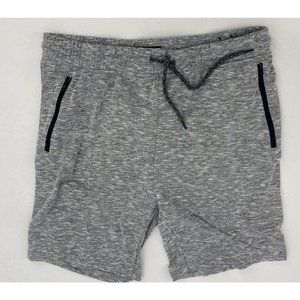 Brooklyn The Knit Shorts Men's Gray Black Elastic Waist Pockets Drawstring Large